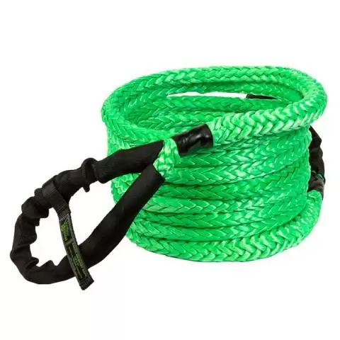 1300009A - VooDoo Offroad 3/4 x 30' Truck/Jeep Kinetic Recovery Rope Green  with rope bag